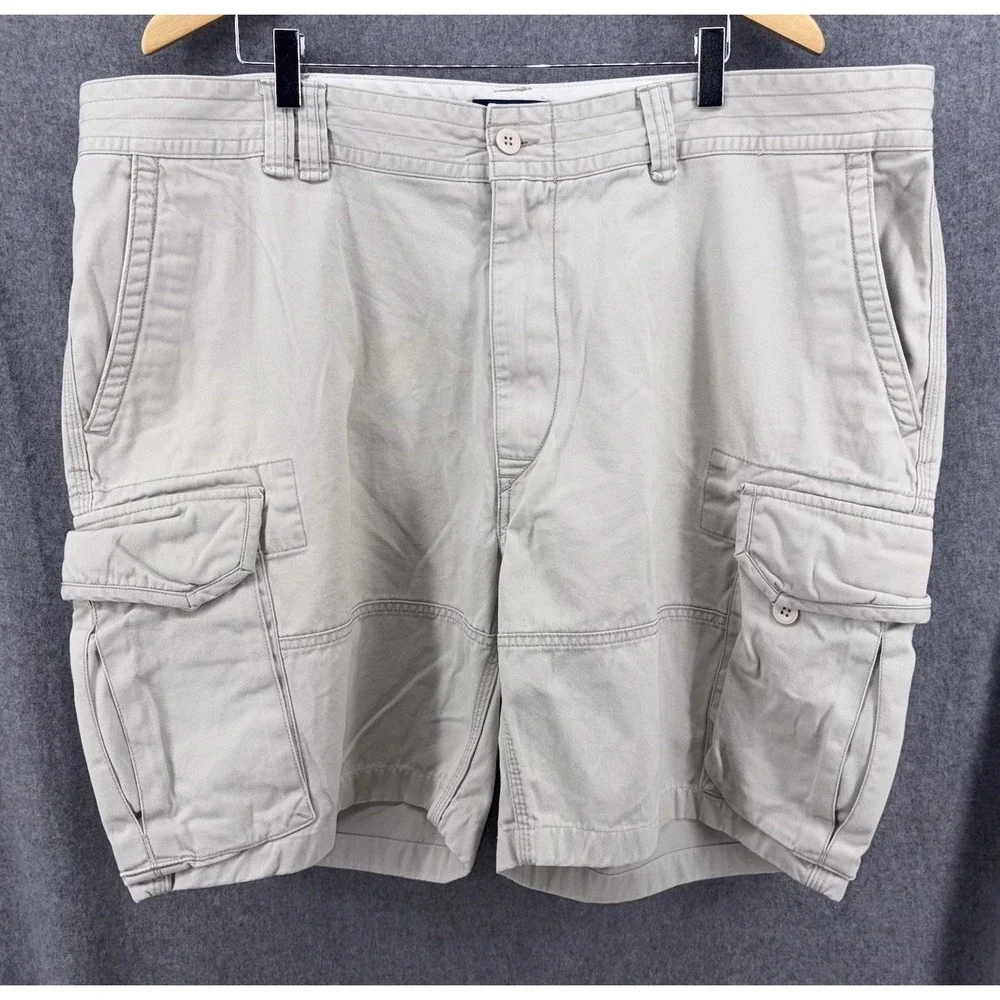 Polo Ralph Lauren‎ Beige Khaki Cargo Shorts Men's Size 44B Y2K Baggy